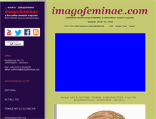 Tablet Screenshot of imagofeminae.com
